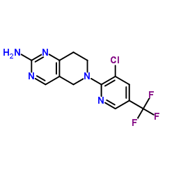 2-AMINO-6-[3-CHLORO-5-(TRIFLUOROMETHYL)PYRID-2-YL]-5,6,7,8-TETRAHYDROPYRIDO[4,3-D]PYRIMIDINE Structure