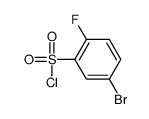 5-BROMO-2-FLUORO-BENZENESULFONYL CHLORIDE Structure