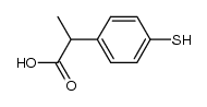 2-(4-mercaptophenyl)propionic acid Structure