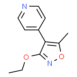 Pyridine, 4-(3-ethoxy-5-methyl-4-isoxazolyl)- (9CI)结构式