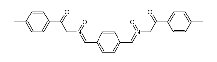 1,1'-di-p-tolyl-2,2'-(N,N'-dioxy-N,N'-p-phenylenebismethylene-diamino)-bis-ethanone结构式