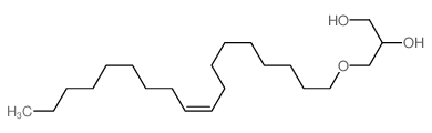 1,2-Propanediol,3-[(9Z)-9-octadecen-1-yloxy]- structure