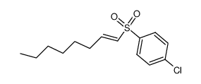 p-Chlorphenyl-1-octenyl-sulfon Structure