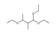 1,1,3-triethoxy-2-methyl-butane Structure