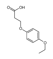 Propanoic acid, 3-(4-ethoxyphenoxy)- (9CI) Structure