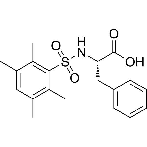 ((2,3,5,6-Tetramethylphenyl)sulfonyl)phenylalanine Structure