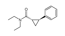 (+/-)-(1S,2S)-N,N-diethyl-2-phenylcyclopropanocarboxamide结构式
