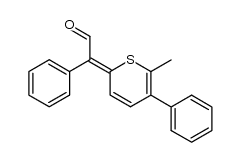 2-(6-methyl-5-phenyl-2H-thiopyran-2-ylidene)-2-phenylacetaldehyde Structure