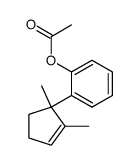 2-(1,2-Dimethyl-2-cyclopenten-1-yl)phenol acetate Structure