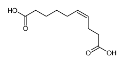 cis-4-decene-1,10-dioic acid Structure