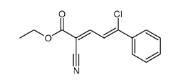 5-chloro-2-cyano-5-phenyl-penta-2,4-dienoic acid ethyl ester Structure