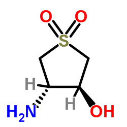 (3S,4S)-3-AMINO-4-HYDROXYTETRAHYDROTHIOPHENE 1,1-DIOXIDE Structure