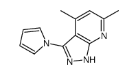 4,6-dimethyl-3-pyrrol-1-yl-1H-pyrazolo[3,4-b]pyridine Structure