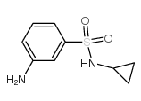 N-环丙基-3-氨基苯磺酰胺结构式
