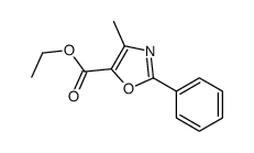 4-甲基-2-苯基-1,3-噁唑-5-羧酸乙酯结构式
