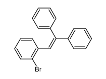 (2-(2-bromophenyl)ethene-1,1-diyl)dibenzene结构式