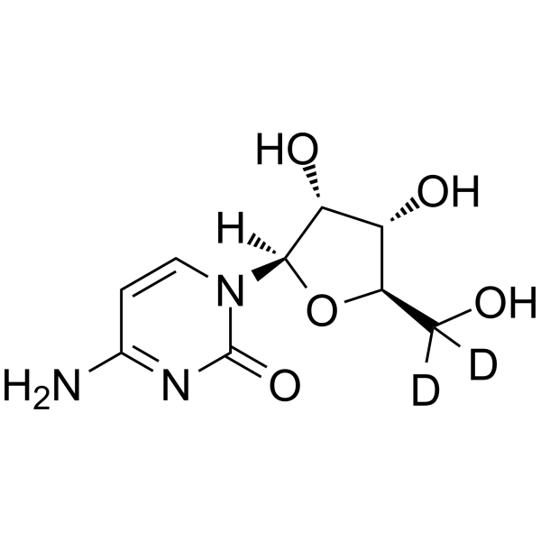 [5',5''-2H2]胞苷结构式