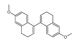 7-methoxy-4-(6-methoxy-3,4-dihydronaphthalen-1-yl)-1,2-dihydronaphthalene Structure
