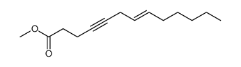 7E-tridec-7-en-4-yn-1-oic acid methyl ester结构式