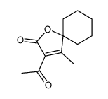 3-acetyl-4-methyl-1-oxaspiro[4.5]dec-3-en-2-one结构式