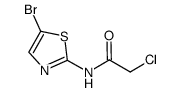 n-(5-bromo-thiazol-2-yl)-2-chloro-acetamide结构式