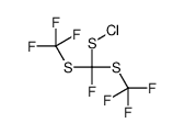 [fluoro-bis(trifluoromethylsulfanyl)methyl] thiohypochlorite结构式