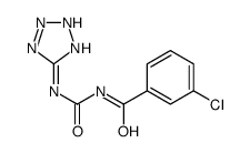 3-chloro-N-(2H-tetrazol-5-ylcarbamoyl)benzamide结构式