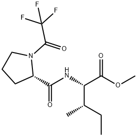 N-[1-(Trifluoroacetyl)-L-prolyl]-L-isoleucine methyl ester结构式