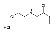 2-chloro-N-(2-chloroethyl)butan-1-amine,hydrochloride结构式