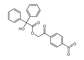 [2-(4-nitrophenyl)-2-oxoethyl] 2-hydroxy-2,2-diphenylacetate Structure