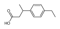 β-(p-Ethylphenyl)buttersaeure Structure