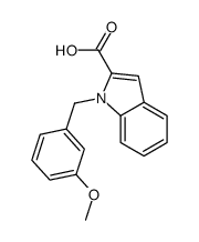 1-[(3-methoxyphenyl)methyl]indole-2-carboxylic acid Structure