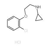 Cyclopropanamine,N-[2-(2-chlorophenoxy)ethyl]-, hydrochloride (1:1) structure