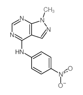 1H-Pyrazolo[3,4-d]pyrimidin-4-amine,1-methyl-N-(4-nitrophenyl)- picture