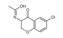 N-(6-chloro-4-oxo-2,3-dihydrochromen-3-yl)acetamide Structure