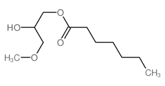 Heptanoic acid,2-hydroxy-3-methoxypropyl ester structure
