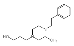 3-(3-methyl-4-phenethyl-piperazin-1-yl)propan-1-ol structure