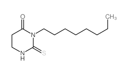 4(1H)-Pyrimidinone,tetrahydro-3-octyl-2-thioxo- Structure