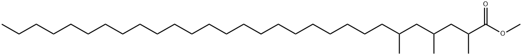 2,4,6-Trimethylnonacosanoic acid methyl ester Structure
