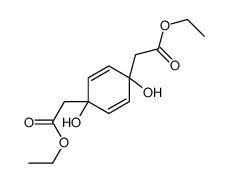 ethyl 2-[4-(2-ethoxy-2-oxoethyl)-1,4-dihydroxycyclohexa-2,5-dien-1-yl]acetate结构式