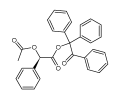 (R)-O-acetylmandelic acid 2-oxo-1,2,2-triphenylethyl ester结构式