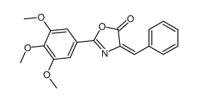 (4Z)-4-benzylidene-2-(3,4,5-trimethoxyphenyl)-1,3-oxazol-5-one Structure