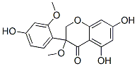 2,3-Dihydro-5,7-dihydroxy-3-(4-hydroxy-2-methoxyphenyl)-3-methoxy-4H-1-benzopyran-4-one structure