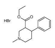 ethyl 1-methyl-4-phenylpiperidin-1-ium-3-carboxylate,bromide结构式