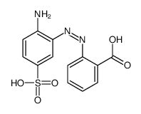 2-[(2-amino-5-sulfophenyl)diazenyl]benzoic acid Structure