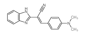 1H-Benzimidazol-2-acetonitrile, alpha-((4-(dimethylamino)phenyl)methylene)- structure