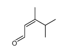 3,4-dimethylpent-2-enal Structure