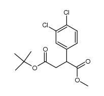 (3,4-Dichloro-phenyl)-succinic acid 4-tert-butyl ester 1-methyl ester结构式