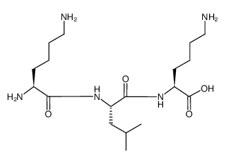 H-Lys-Leu-Lys-OH acetate salt结构式