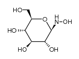 1-Desoxy-N-hydroxy-β-D-glucopyranosylamin Structure